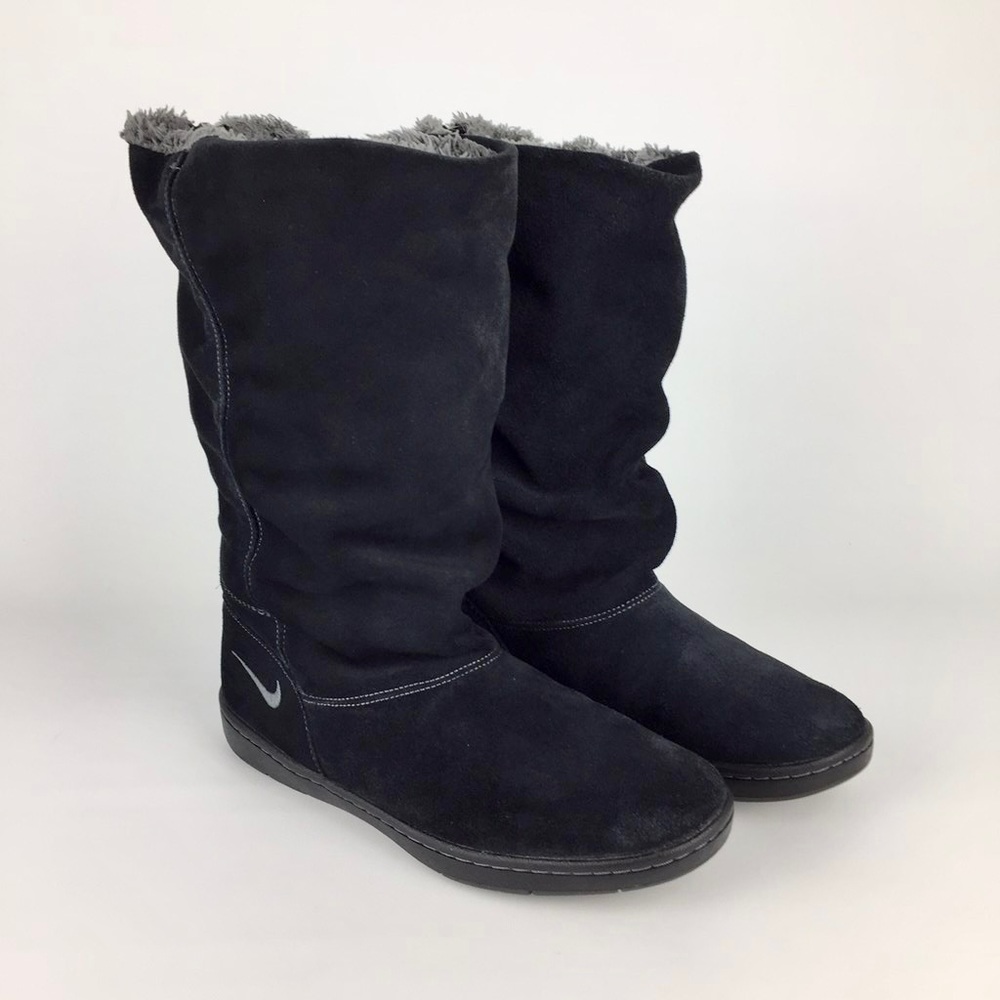 Nike Sneaker Hoodie Sensory Motion System Black Lined Slouch Boots 9